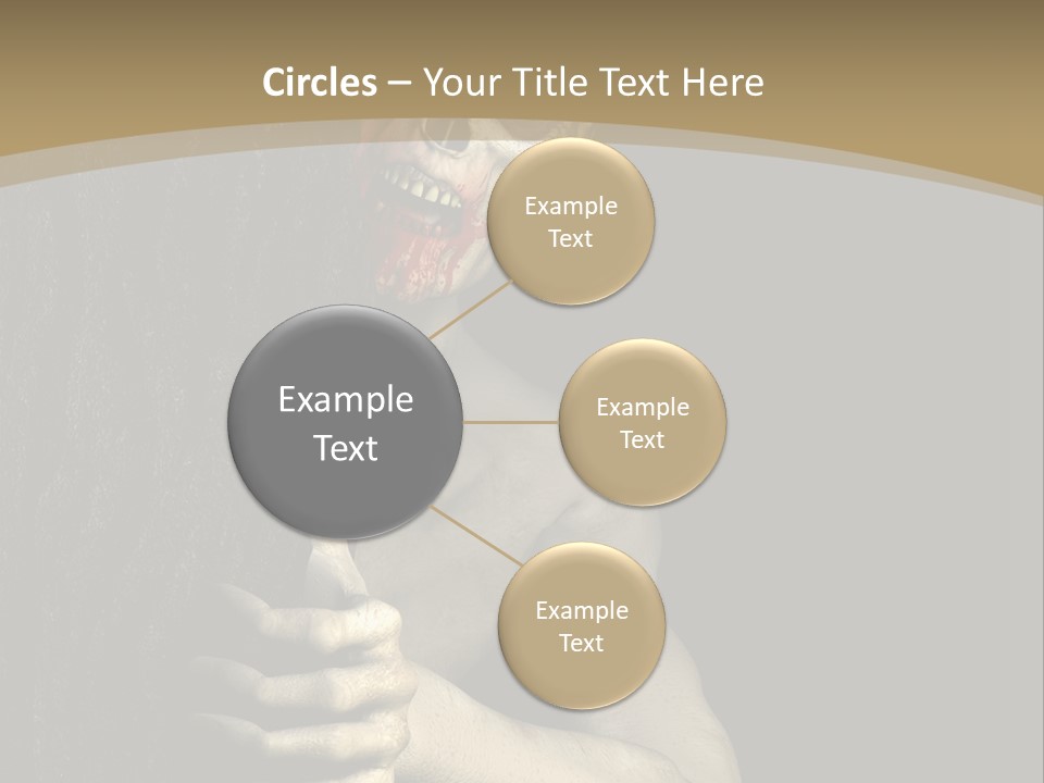 Spooky Goth Human PowerPoint Template