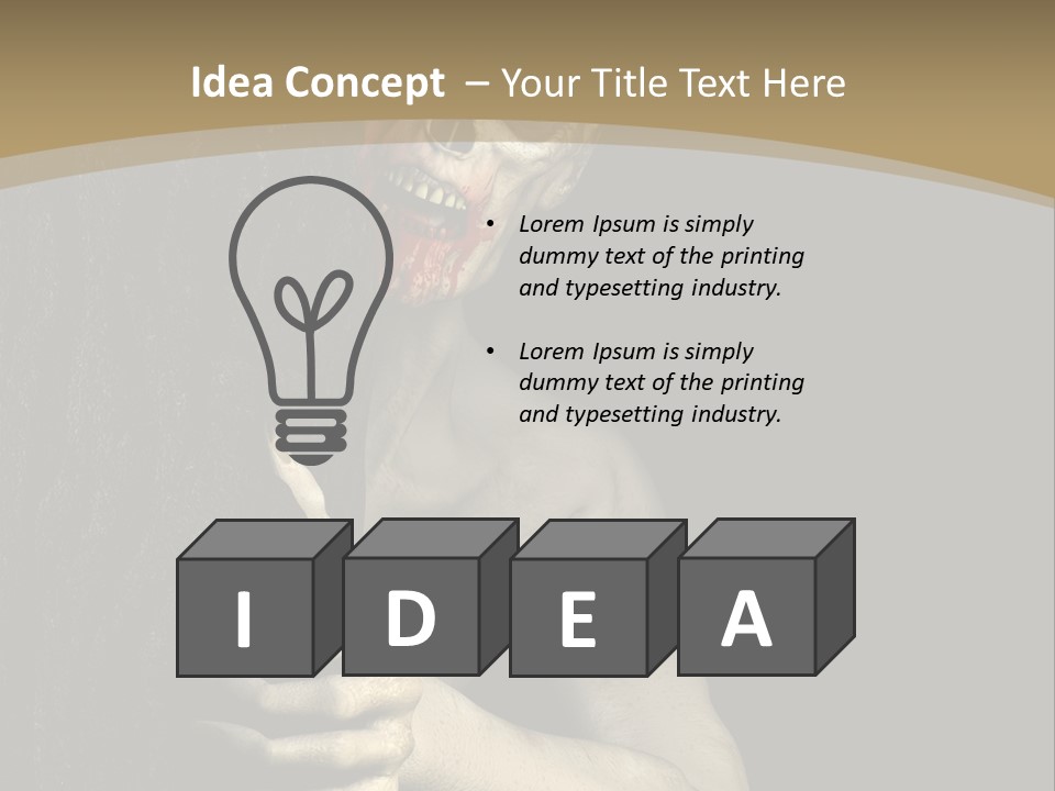 Spooky Goth Human PowerPoint Template