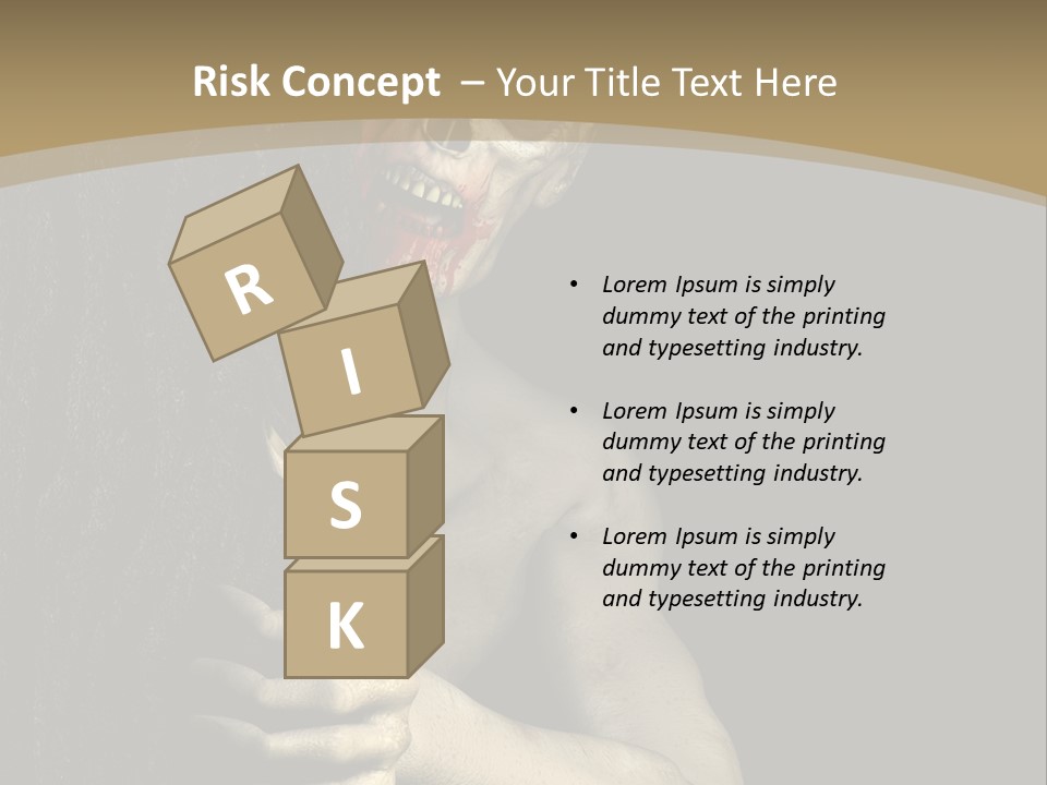 Spooky Goth Human PowerPoint Template