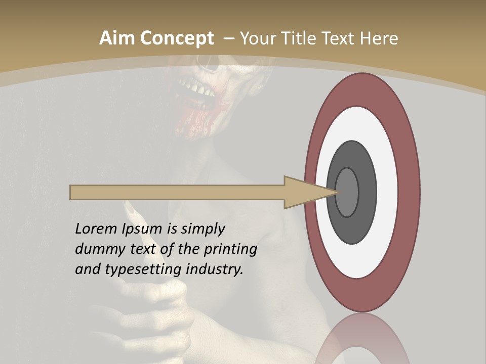 Spooky Goth Human PowerPoint Template