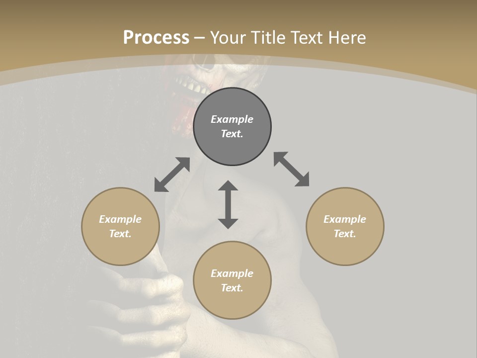 Spooky Goth Human PowerPoint Template