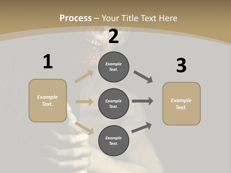 Spooky Goth Human PowerPoint Template