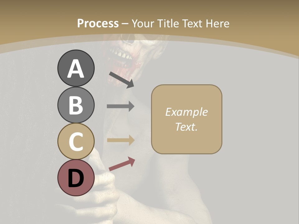 Spooky Goth Human PowerPoint Template