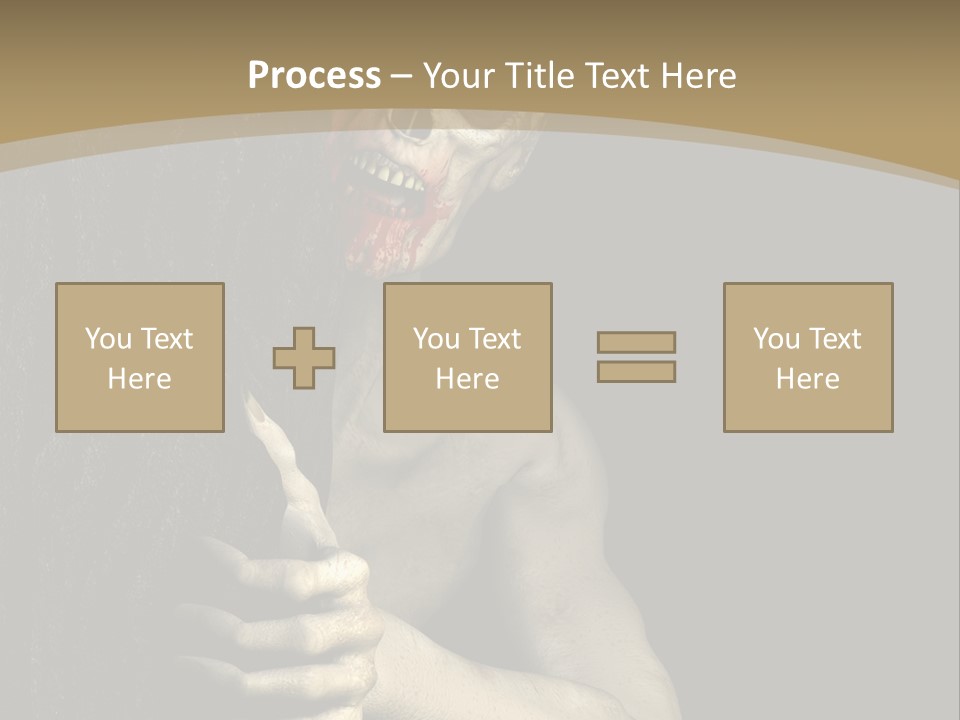 Spooky Goth Human PowerPoint Template