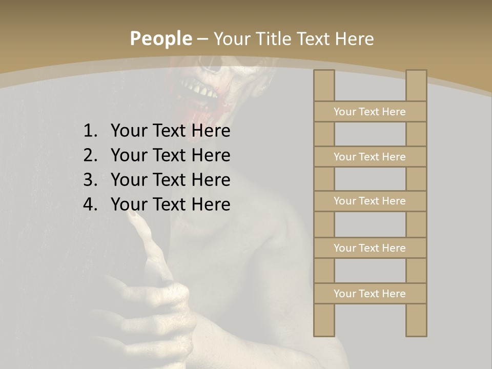 Spooky Goth Human PowerPoint Template