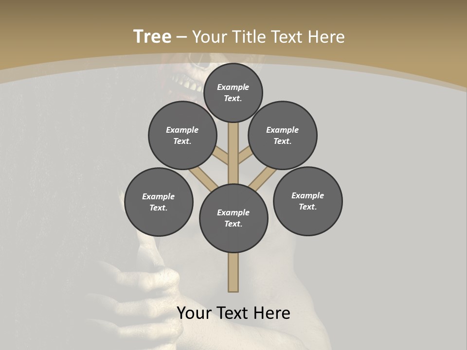 Spooky Goth Human PowerPoint Template