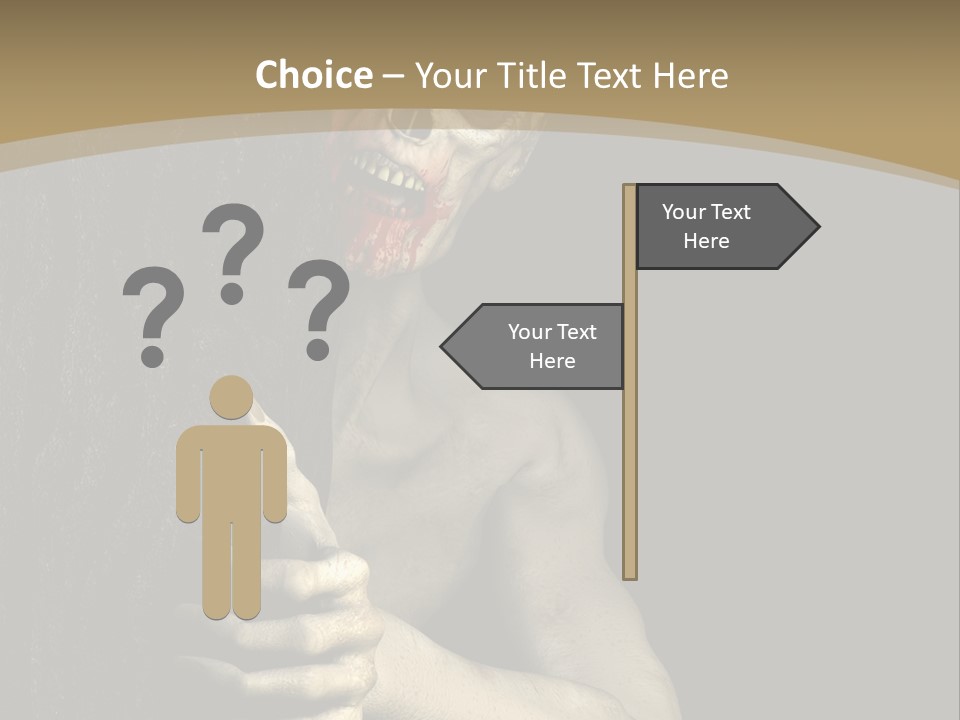Spooky Goth Human PowerPoint Template