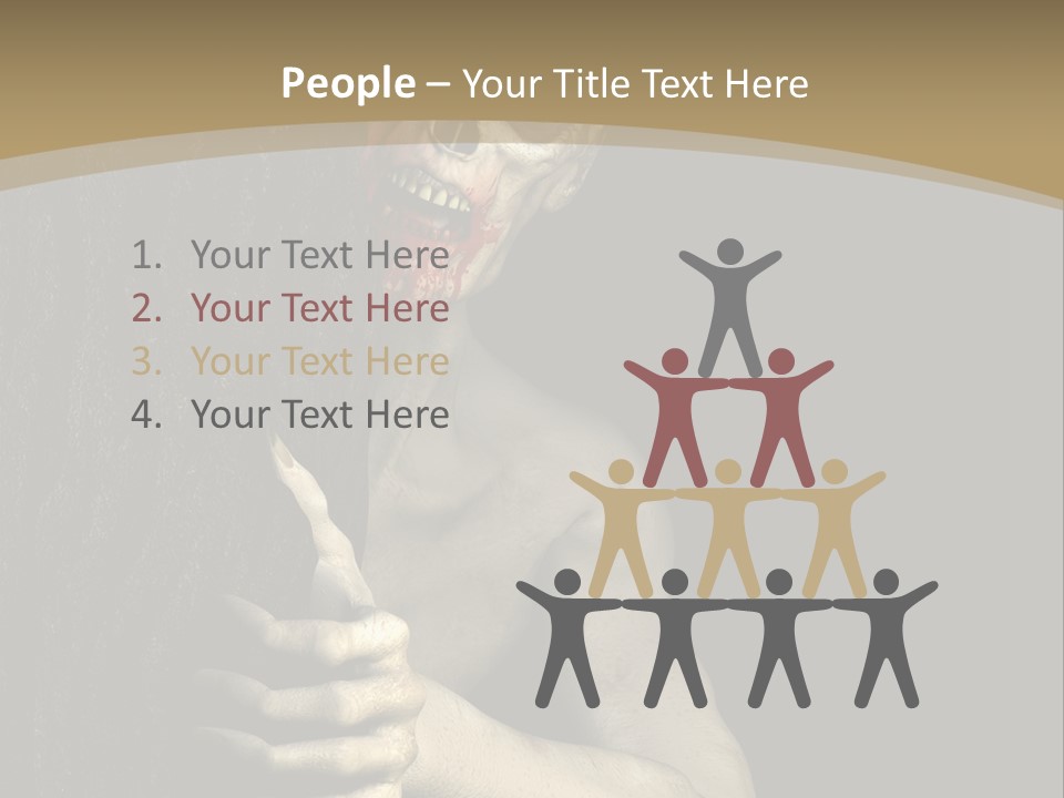 Spooky Goth Human PowerPoint Template