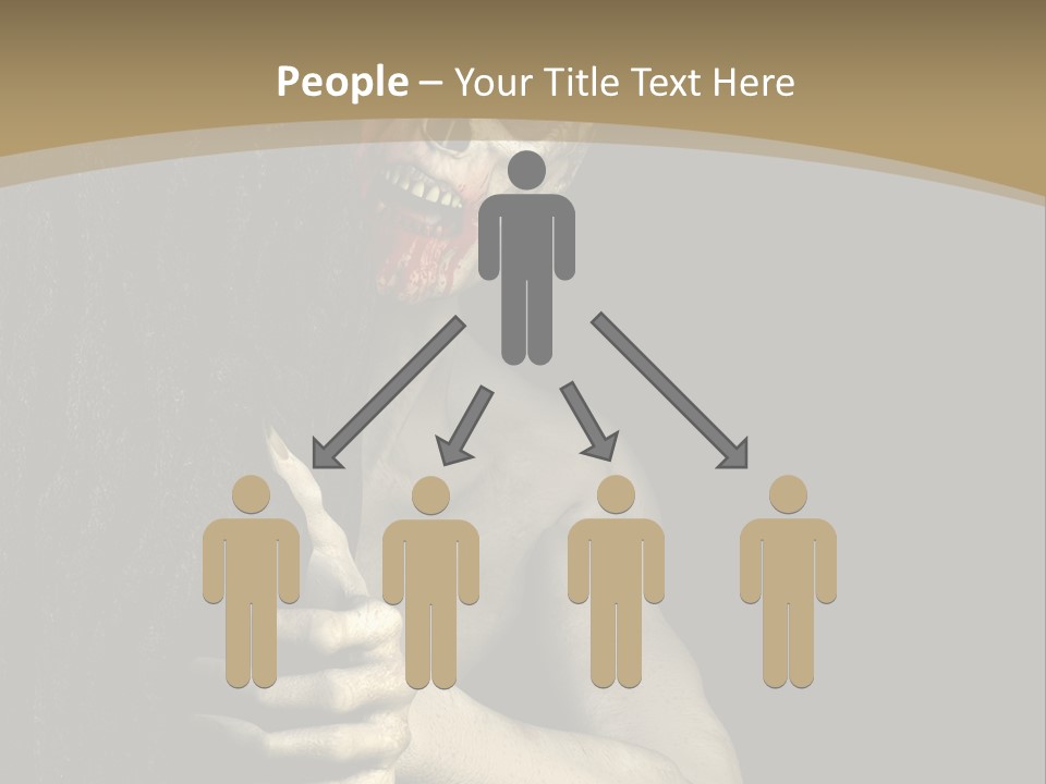Spooky Goth Human PowerPoint Template