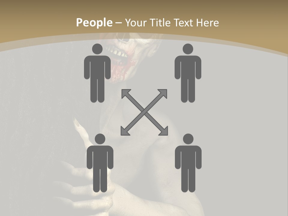 Spooky Goth Human PowerPoint Template
