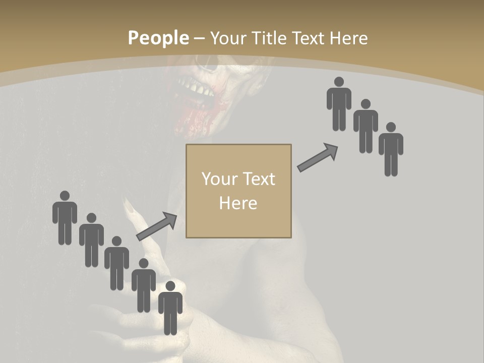 Spooky Goth Human PowerPoint Template