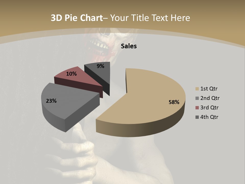 Spooky Goth Human PowerPoint Template