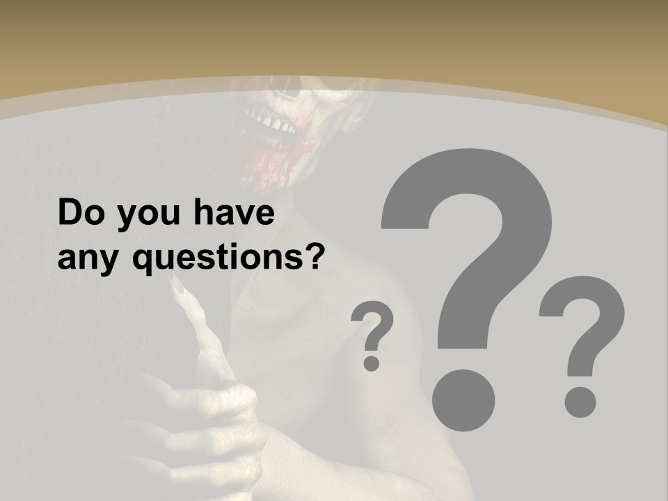 Spooky Goth Human PowerPoint Template