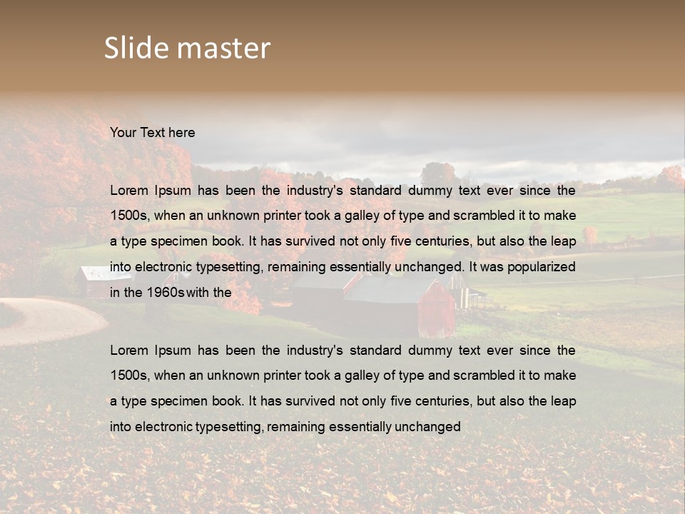 Rural Field Farm PowerPoint Template
