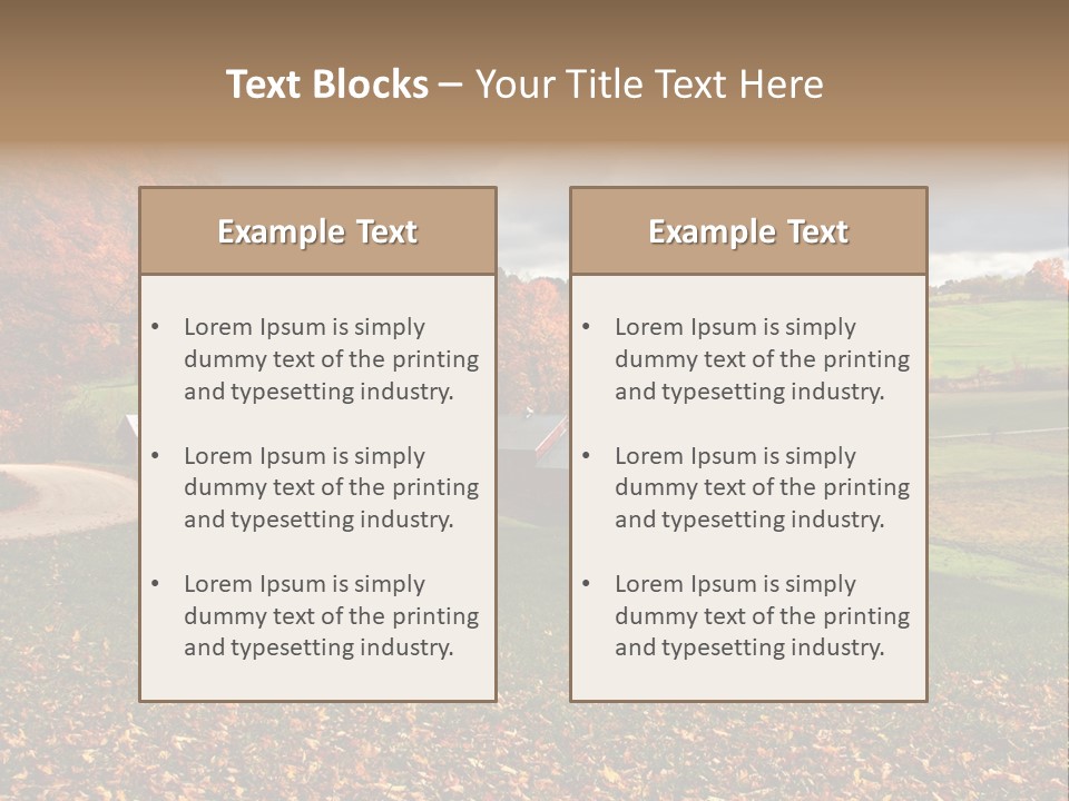 Rural Field Farm PowerPoint Template