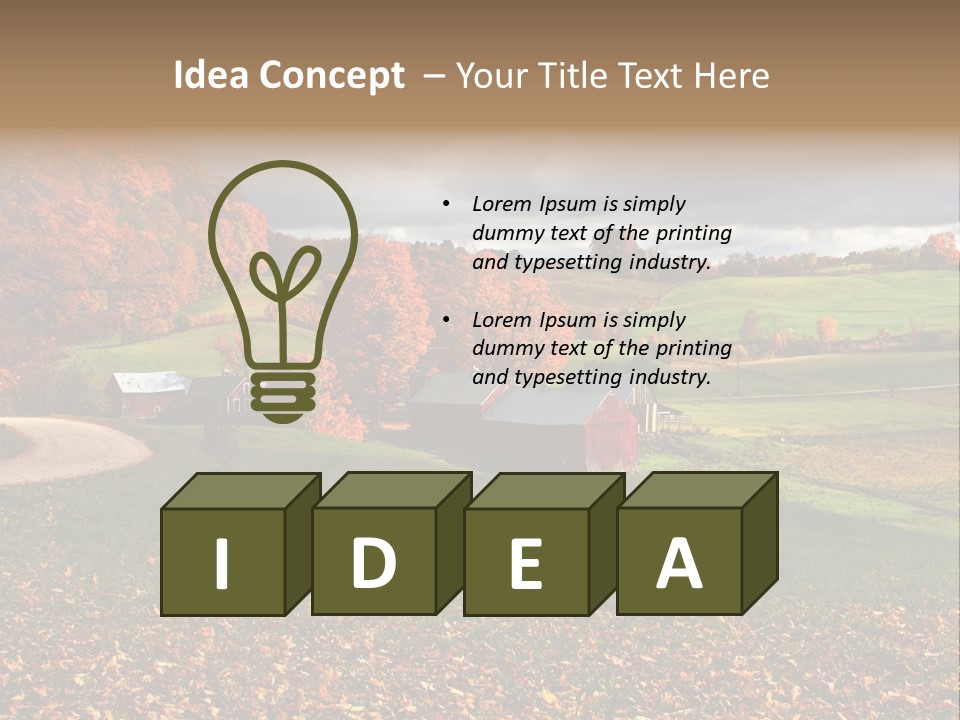 Rural Field Farm PowerPoint Template