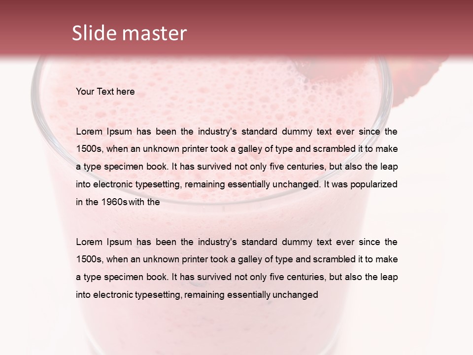 Shake Isolated Natural PowerPoint Template