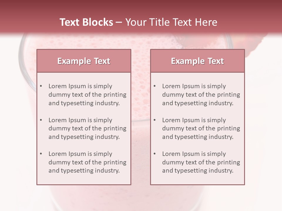 Shake Isolated Natural PowerPoint Template