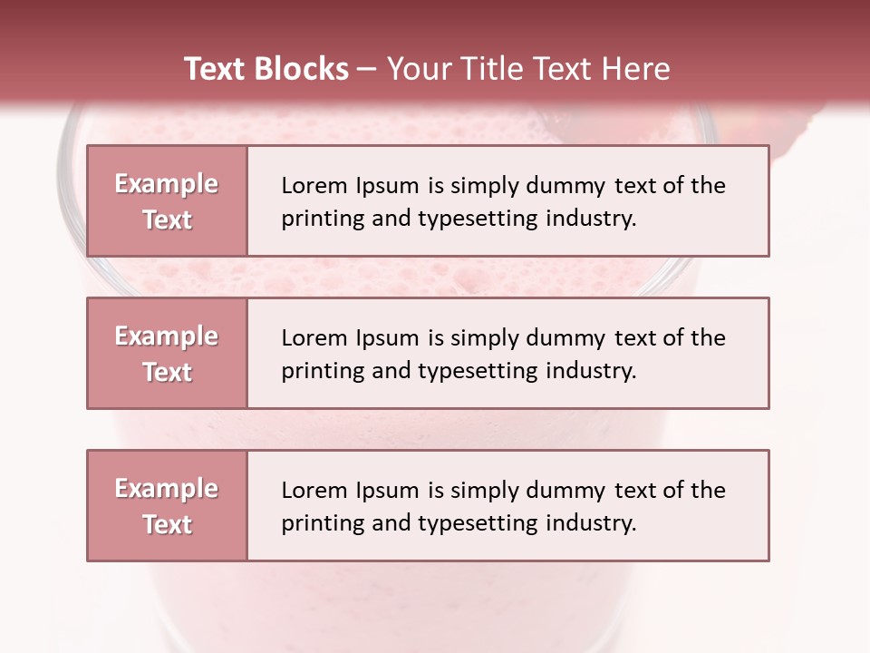 Shake Isolated Natural PowerPoint Template