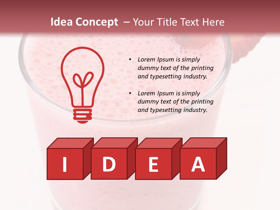 Shake Isolated Natural PowerPoint Template