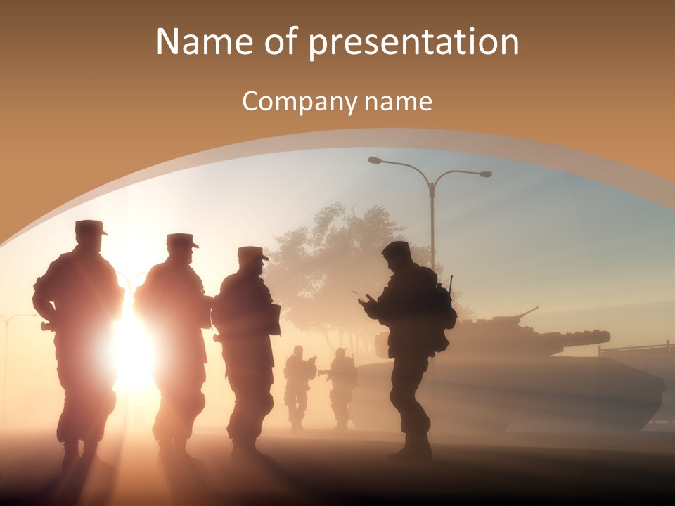 Heavy Armor Vehicle PowerPoint Template