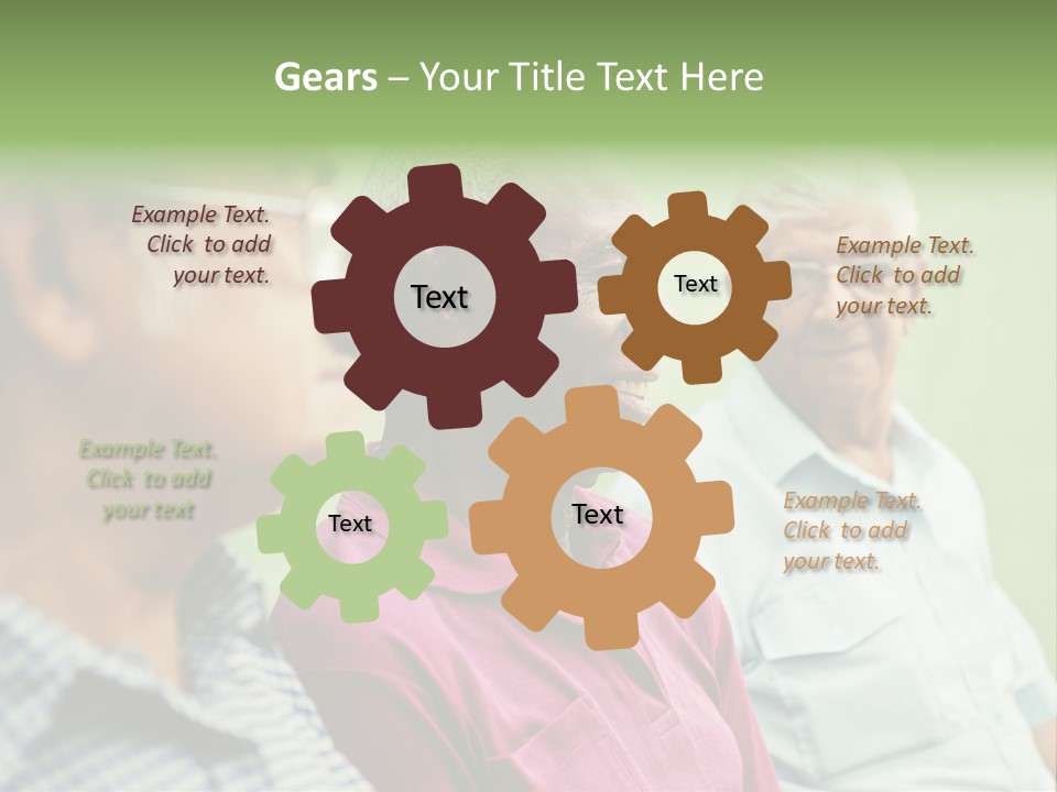 Real People Cheerful Emotions PowerPoint Template