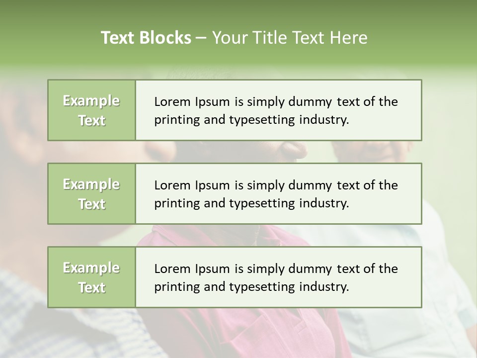 Real People Cheerful Emotions PowerPoint Template