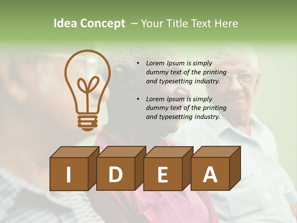 Real People Cheerful Emotions PowerPoint Template