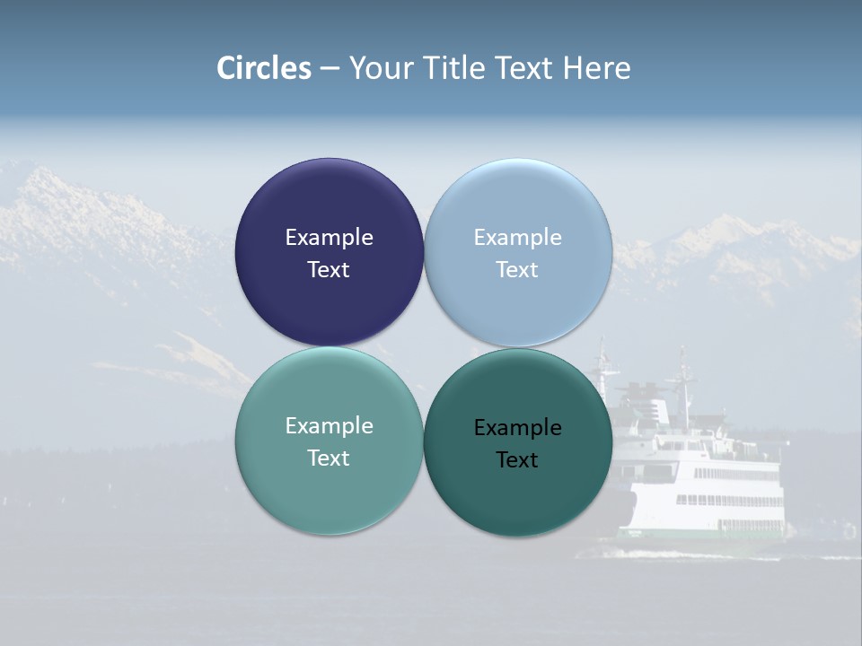Ferry Puget Sound PowerPoint Template