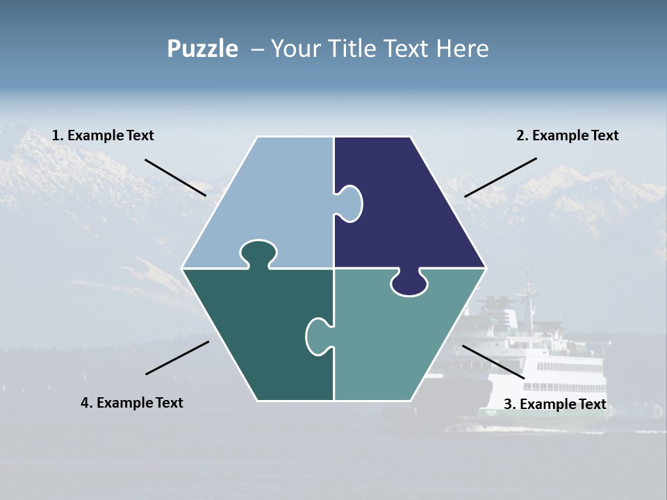 Ferry Puget Sound PowerPoint Template