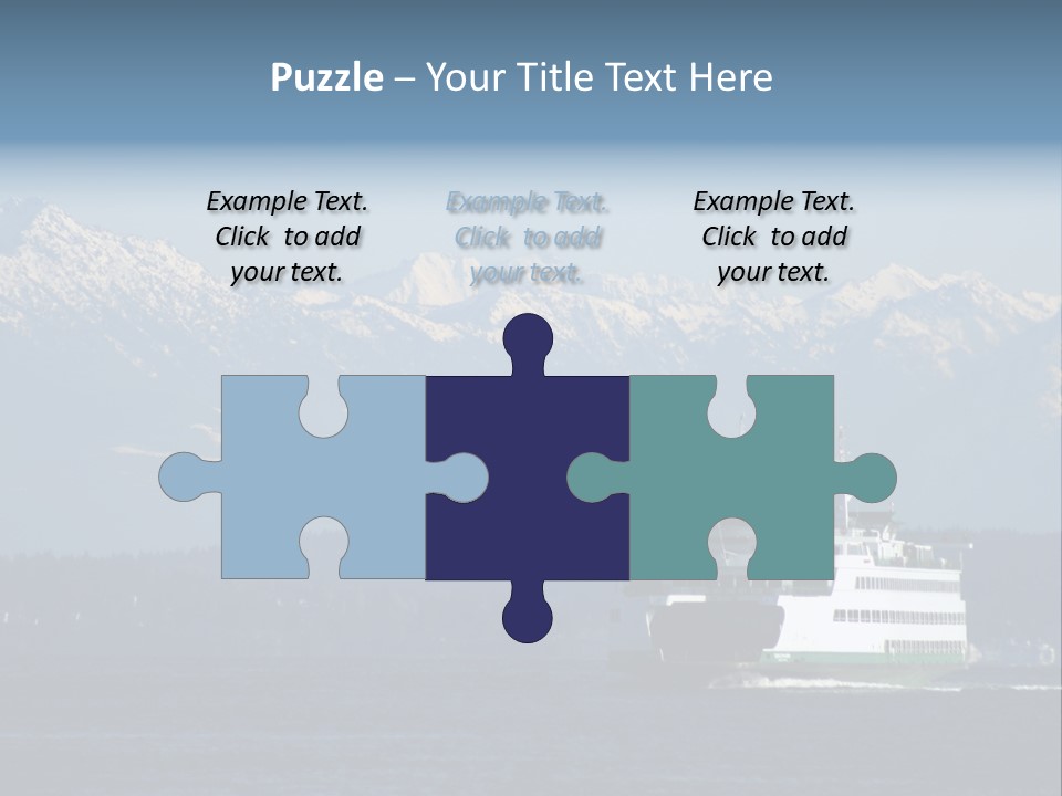 Ferry Puget Sound PowerPoint Template