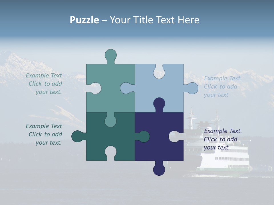 Ferry Puget Sound PowerPoint Template