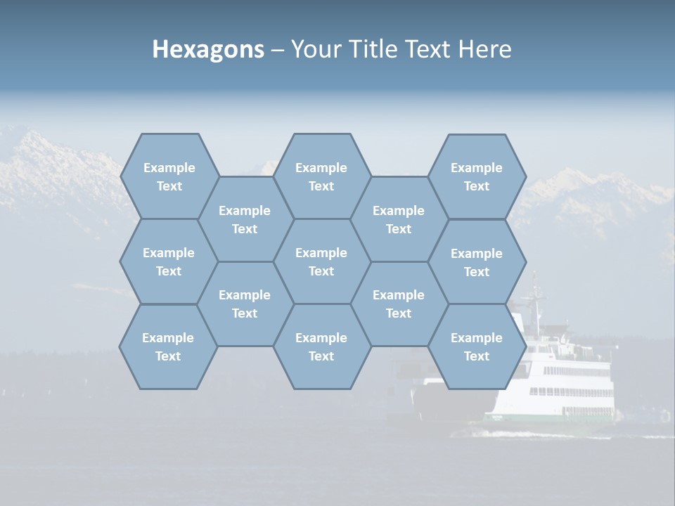 Ferry Puget Sound PowerPoint Template