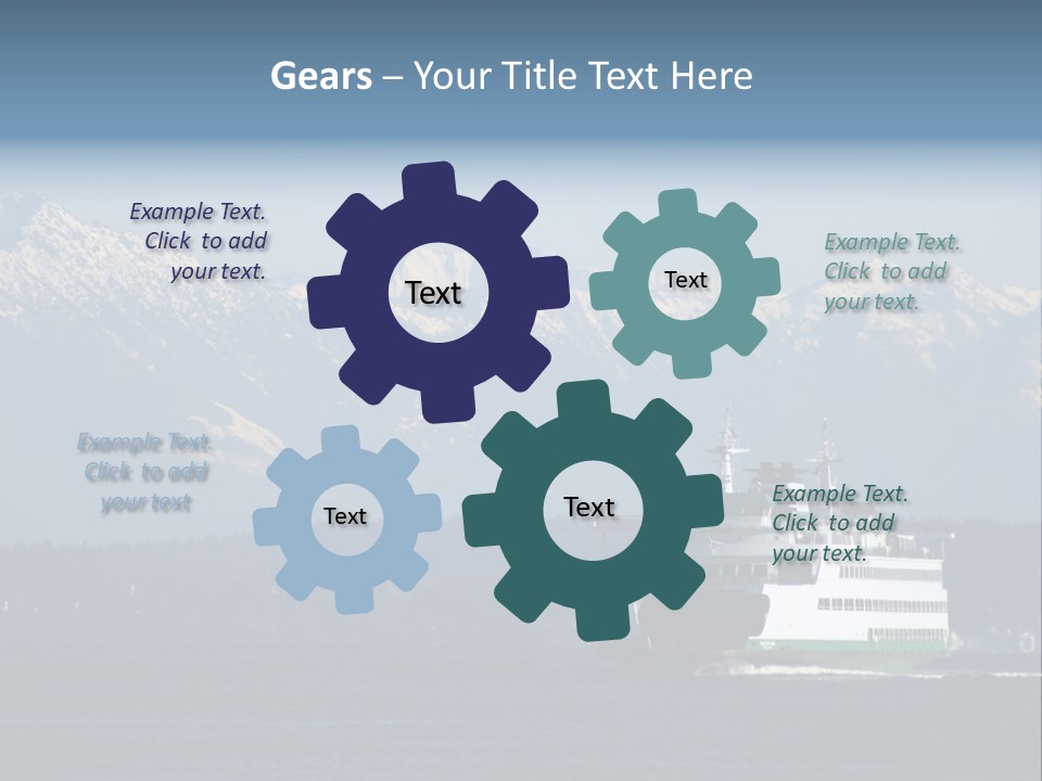 Ferry Puget Sound PowerPoint Template