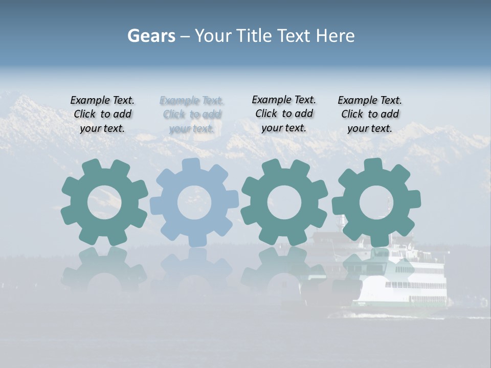 Ferry Puget Sound PowerPoint Template
