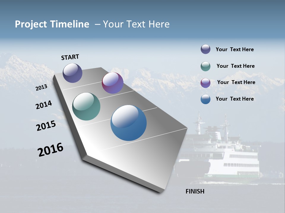 Ferry Puget Sound PowerPoint Template