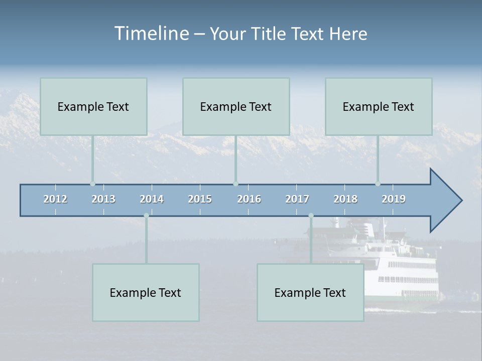 Ferry Puget Sound PowerPoint Template