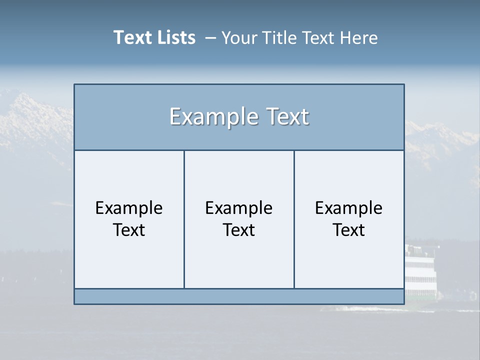 Ferry Puget Sound PowerPoint Template