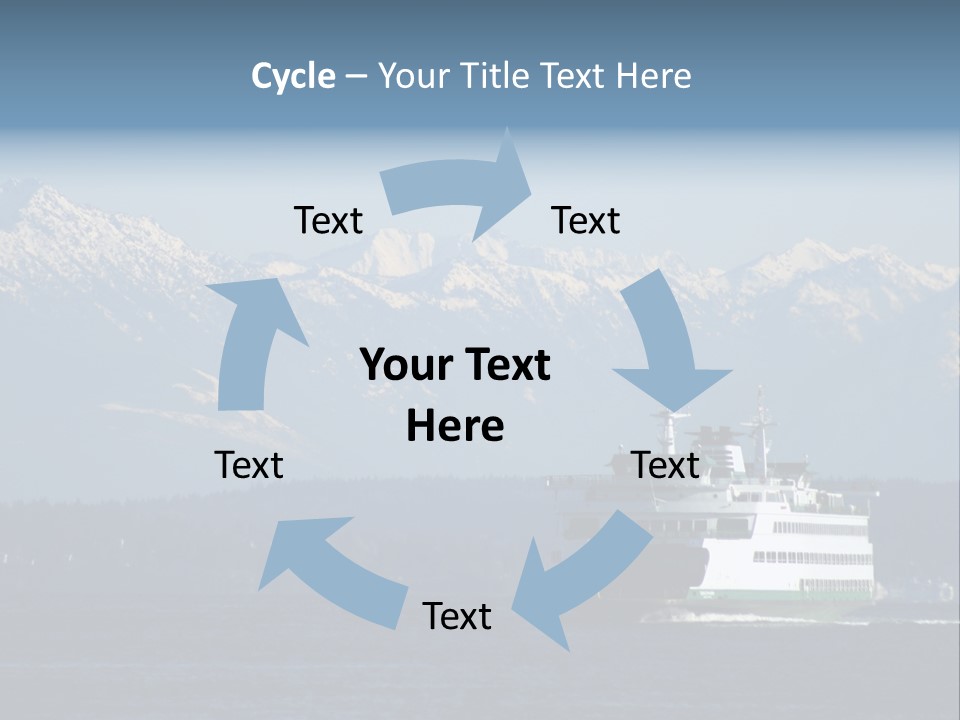 Ferry Puget Sound PowerPoint Template