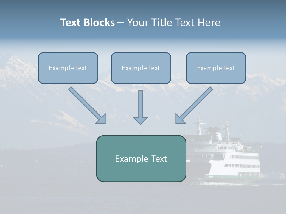 Ferry Puget Sound PowerPoint Template