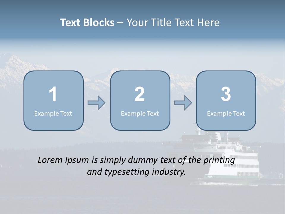 Ferry Puget Sound PowerPoint Template