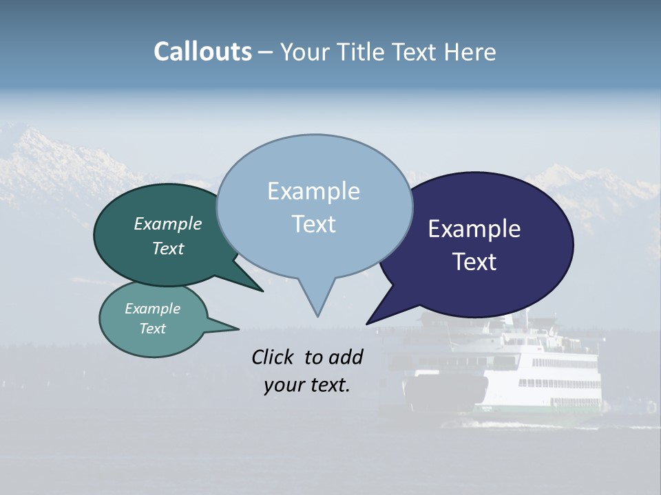 Ferry Puget Sound PowerPoint Template
