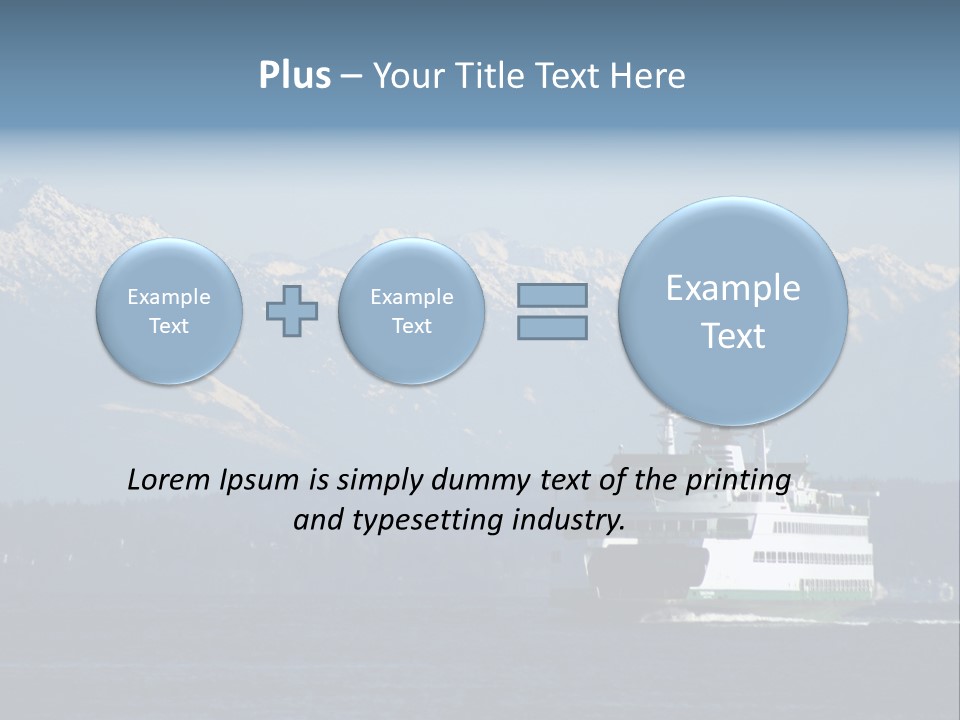 Ferry Puget Sound PowerPoint Template