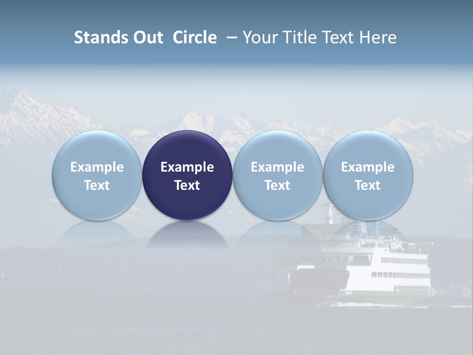 Ferry Puget Sound PowerPoint Template