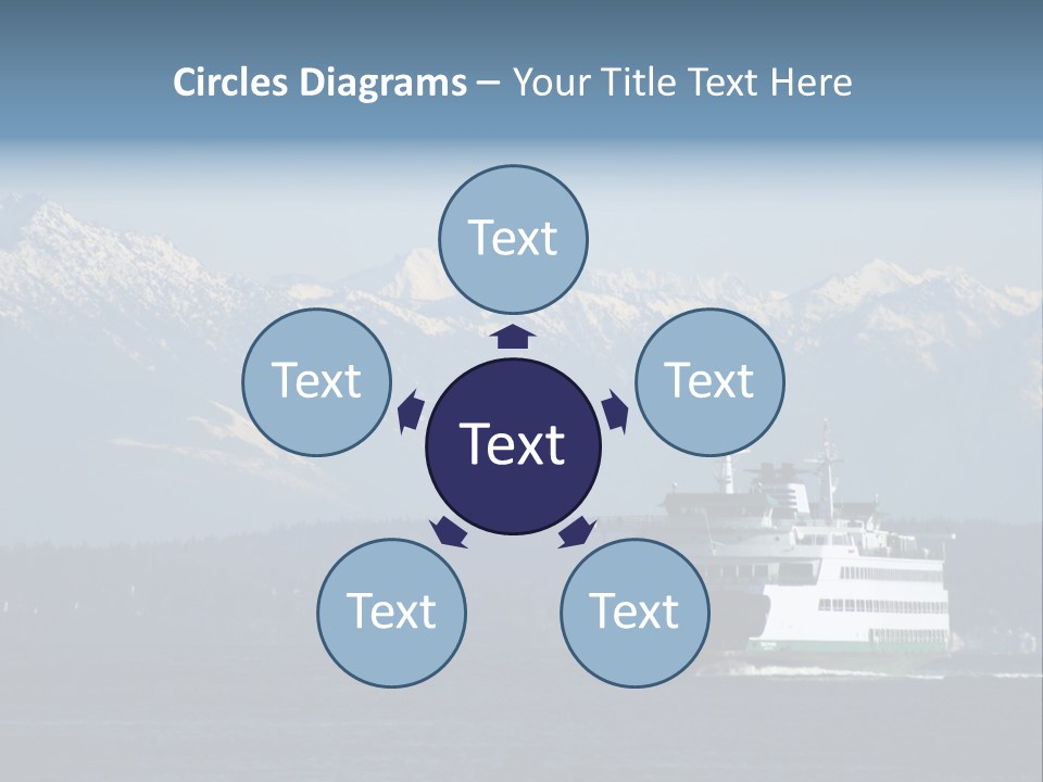 Ferry Puget Sound PowerPoint Template