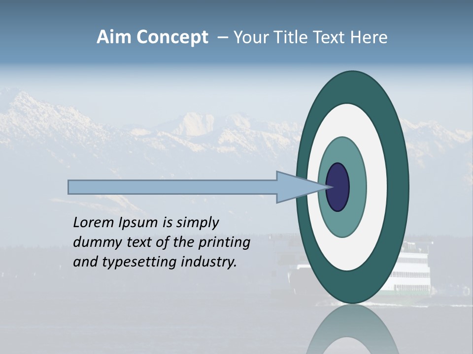 Ferry Puget Sound PowerPoint Template