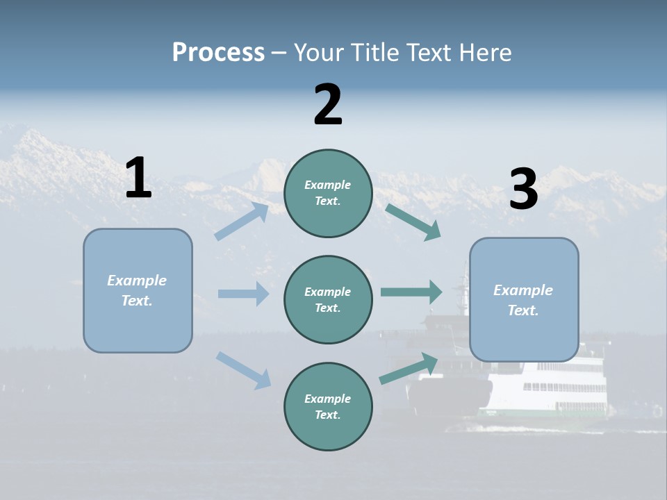 Ferry Puget Sound PowerPoint Template