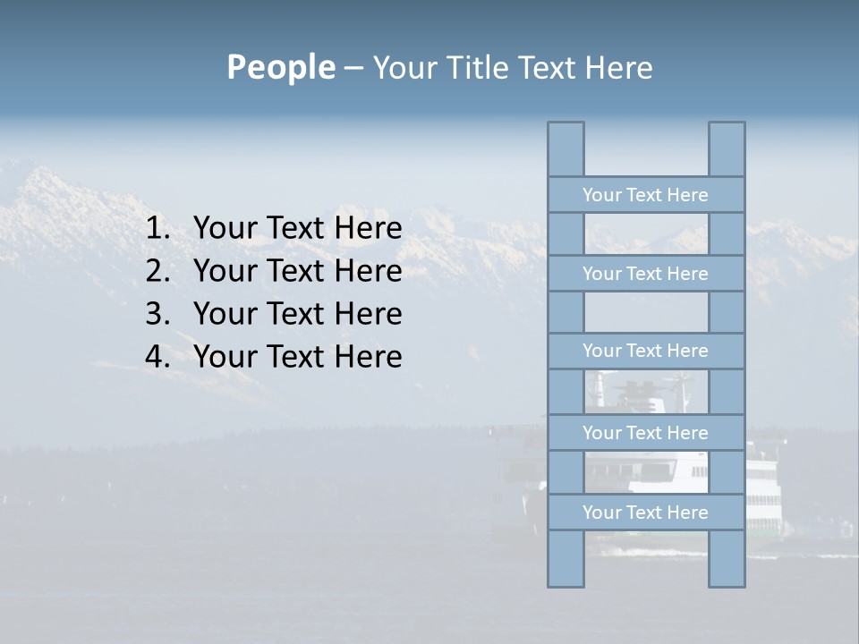 Ferry Puget Sound PowerPoint Template