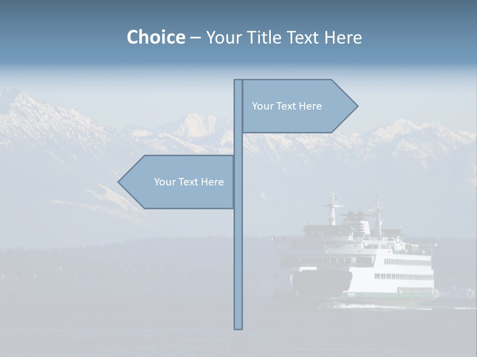 Ferry Puget Sound PowerPoint Template
