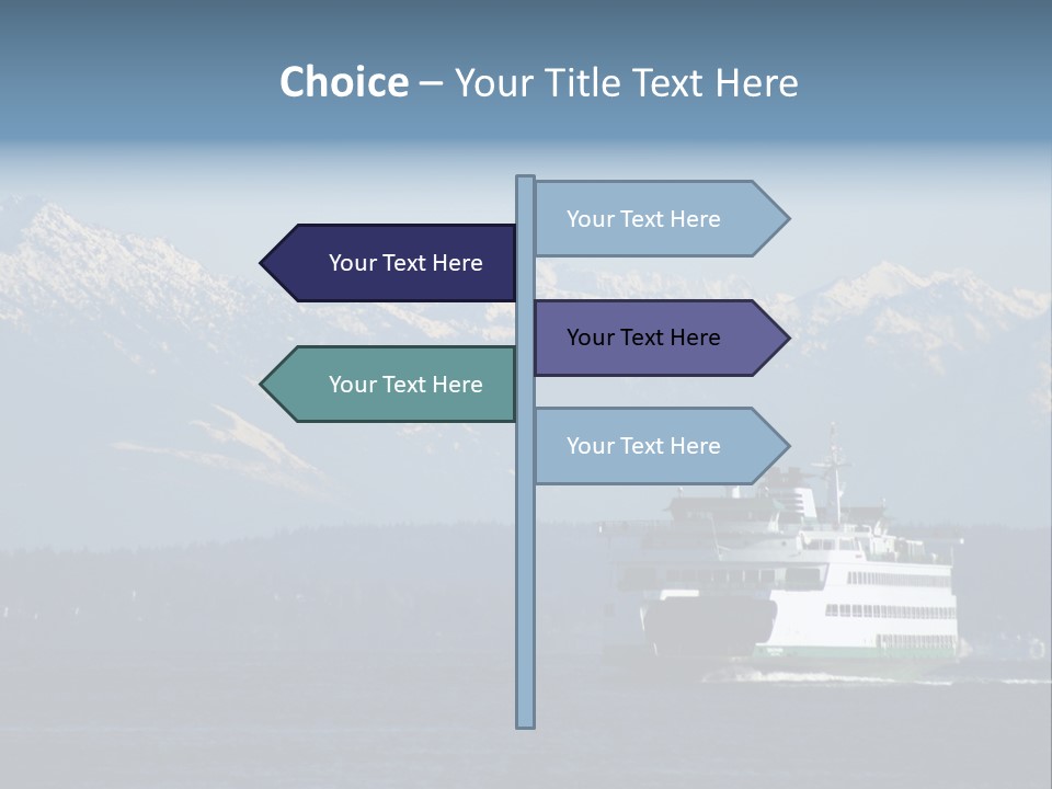 Ferry Puget Sound PowerPoint Template